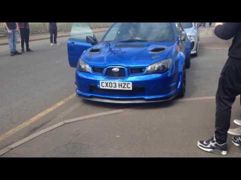 Modified Subaru Impreza CRAZY Anti Lag, Screamer Pipe and Turbo Sounds
