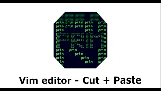 Cut Paste in Vim editor | Ubuntu | Linux