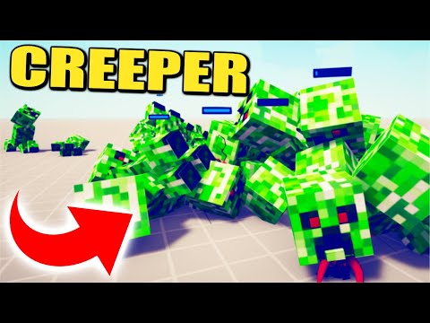Creeper (Minecraft) vs God & Every Faction - Totally Accurate Battle Simulator TABS