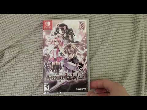 Unboxing Record of AGAREST War AKA Agarest Generations of War 15th Anniversary Nintendo Switch Aksys