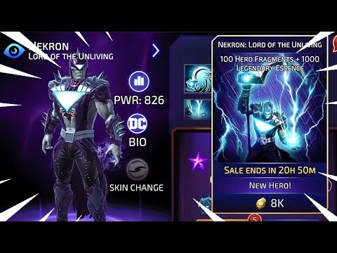 Nekron Legendary Rank Up & Gameplay! - DC Legends
