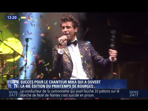 Mika - Reportage Le Printemps de Bourges 2016 -  BFM TV