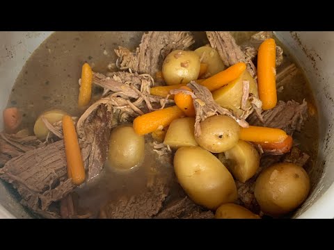 The Simplest Pot Roast with Carrots and Potatoes in my...