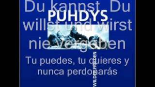Die puhdys - Wut will nicht sterben + Till Lindemann (letras Aleman - Español)