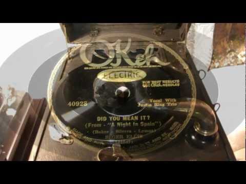 Did You Mean It? - Seger Ellis with The Justin Ring Trio (Okeh)