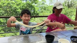 蔥油餅DIY + 流水麵體驗