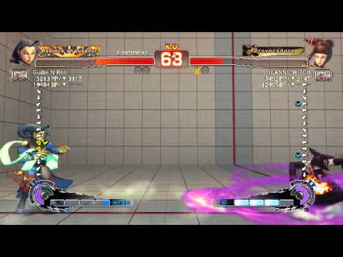 Guille N Roll's USF4 Matches - Vs Juri (JEANNE WITCH)