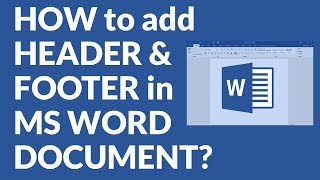 HOW to add HEADER & FOOTER in MS WORD DOCUMENT?