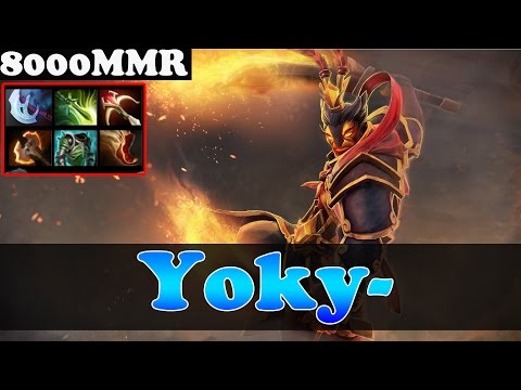 Dota 2 - Yoky- 8000 MMR Plays Ember Spirit Vol 11 - Ranked Match Gameplay
