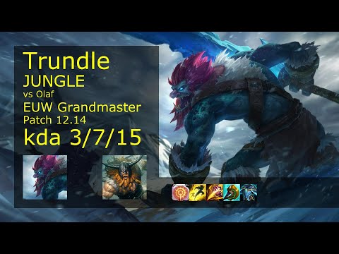 Rank 2 EUW Trundle Jungle: Trundle vs Olaf