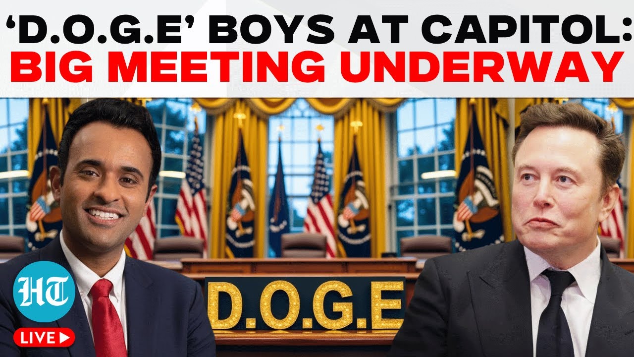 LIVE: Elon Musk & Vivek Ramaswamy Discuss Government Overhaul with GOP Lawmakers At Capitol | DOGE