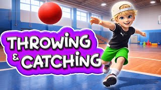 Throwing & catching challenges for PE
