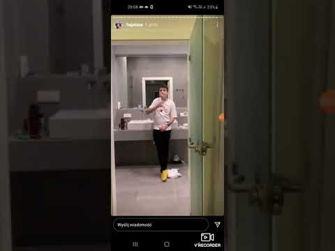 Fagata pokazuję twarz kamerzysty na instragramie łukasz Wawrzyniak