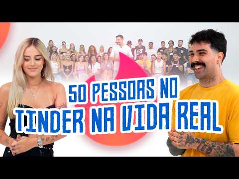 50 PESSOAS no TINDER DA VIDA REAL 🔥💙 SQUARE SHOW