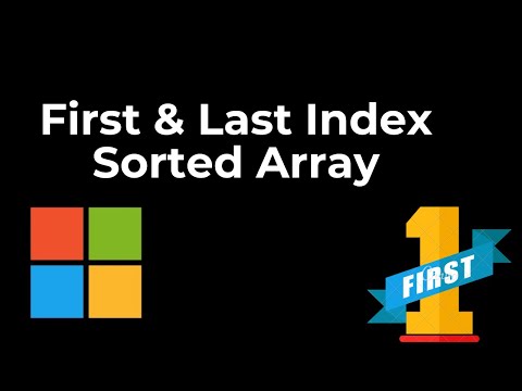 Find First and Last Position of Element in Sorted Array - LeetCode 34