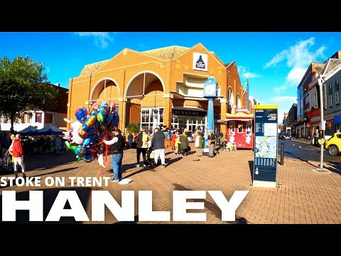 Walk in HANLEY - Stoke on Trent - England