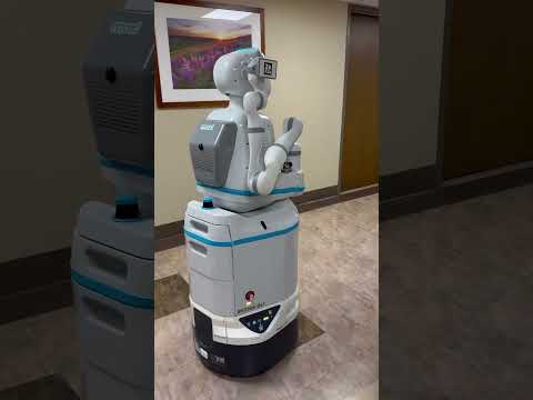 Moxie robots at my work place, delivering medications & supplies
