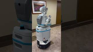 Moxie robots at my work place, delivering medications & supplies