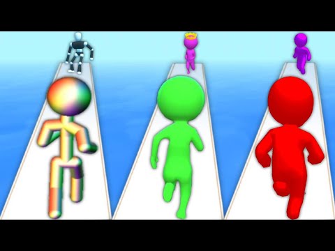 Tall Man Run vs Size Up vs Color Race 3D - Triple Game