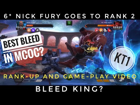 6* Nick Fury Goes To Rank 2! Absolutely Filthy Bleed Damage!