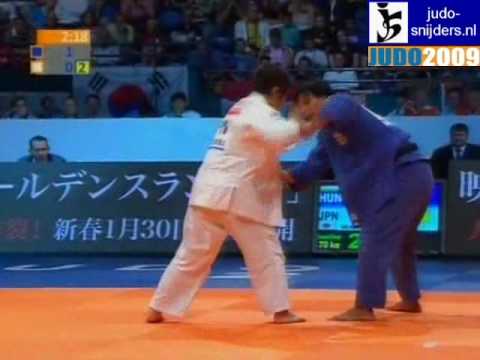 Judo 2009 Rotterdam: Anett Meszaros (HUN) - Mina Watanabe (JPN) [-70kg].
