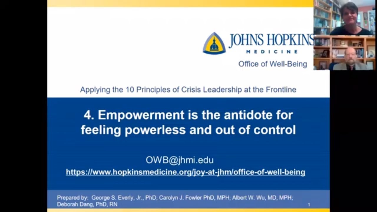 Applying the 10 Principles of Crisis Leadership at the Frontline:  4- Empowerment