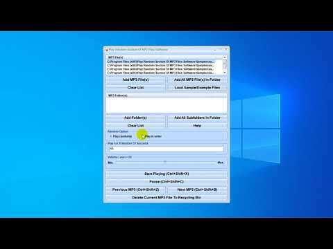 Play Random Section Of MP3 Files Software