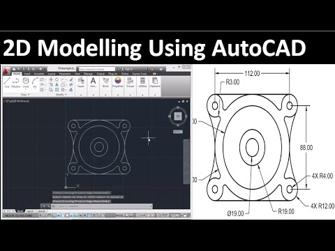 2D drawing using AutoCAD drawing 4