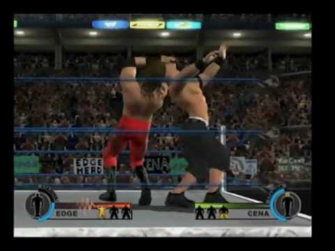 WWE Day of Reckoning 2 Gamecube Gameplay - Edge VS John Cena
