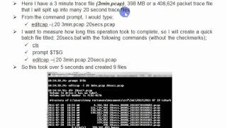 Using Wireshark's Editcap to reduce your trace file size