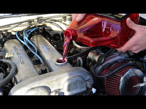 We Put STRAIGHT Marvel Mystery Oil In Our RACECAR! Video