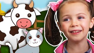 Moo Moo Moo Cow! BEST Animal Sounds Songs for Kids | 60 Minutes of Kids Songs! | Funtastic Playhouse