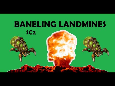 SC2 BANELING LANDMINE  FUN