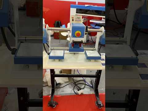 Double Heating for UV Embroidery Effect #heatransfer #heatpress #factory