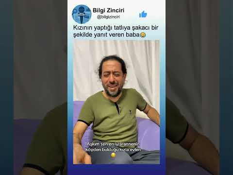 Kızının Yaptığı Tatlıya Muhteşem Bir Şaka Yapan Baba😂