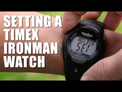 How to set a timex ironman triathlon watch