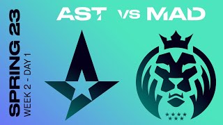 LEC Spring Split 2023 - W2D1 - AST vs MAD