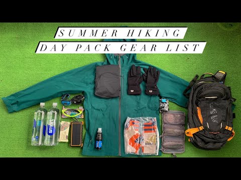 My Summer Hiking Day Pack Gear List for Hiking In The Mountains