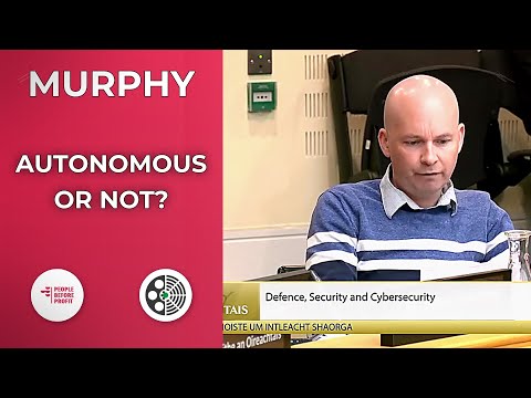 Paul Murphy questions autonomy and governance of defence robotics