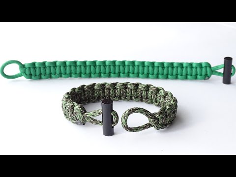 The Best Way to Make a Firesteel Toggle Paracord Bracelet - Single Strand / 2 Closed Loops