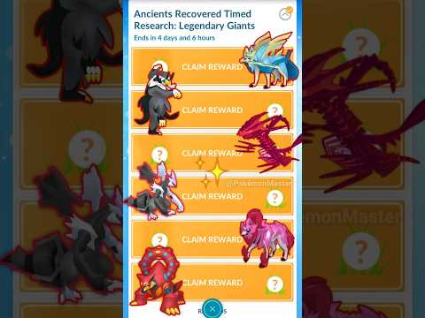 NEW *FREE* LEGENDARIES Task Research in Pokemon GO.