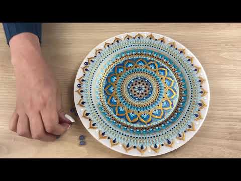 Как расписать тарелку в точечной технике | NESTbase 'Сицилия'