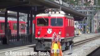 preview picture of video 'Die Rhätische Bahn in Bahnhof Chur 9 september 2013'