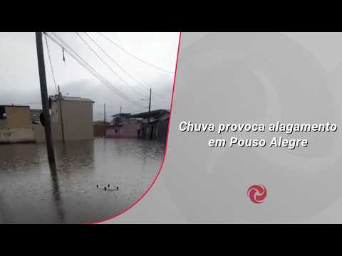 Chuva provoca alagamento em Pouso Alegre