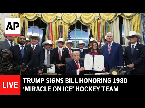 Video | LIVE: Trump signs bill honoring 1980 ‘Miracle on Ice’ Olympic hockey team