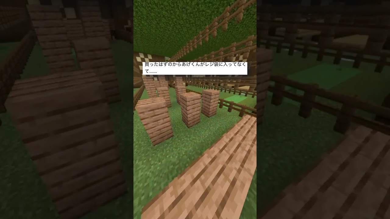 からあげくんが... #マイクラ #マインクラフト #shorts