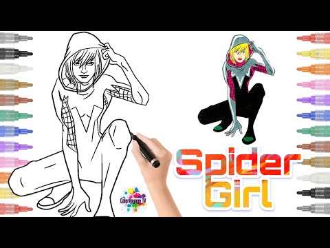 Spider Girl Coloring Pages / Gwen Stacy Coloring / Defqwop