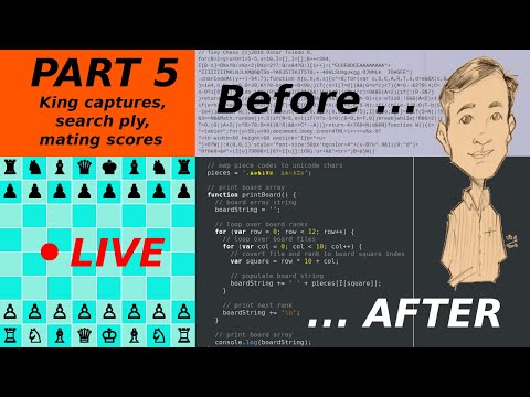 Deobfuscating world's smallest chess program in JS - part 5 - breaking down king capture logic