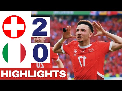 Switzerland vs Italy (2-0) Extended HIGHLIGHTS| EURO 2024 Round of 16