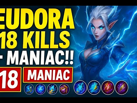 🌩️ Eudora ONE SHOT Build = MANIAC + 18 KILLS!! 🔥 Top 1 Global Gameplay 2025 | TOTAL KILL 47 🔥 MLBB 🔥